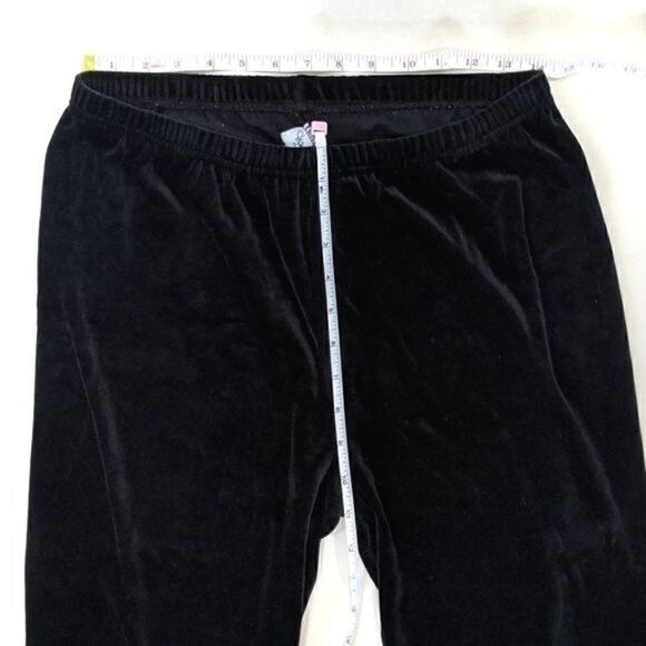 Diane Von Furstenberg Vintage 80s Black Velour Joggers - Picture 6 of 7
